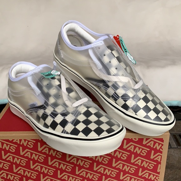VANS COMFYCUSH SLIP-SK CHECKERBOARD BLACK/WHITE WM - Picture 4 of 13